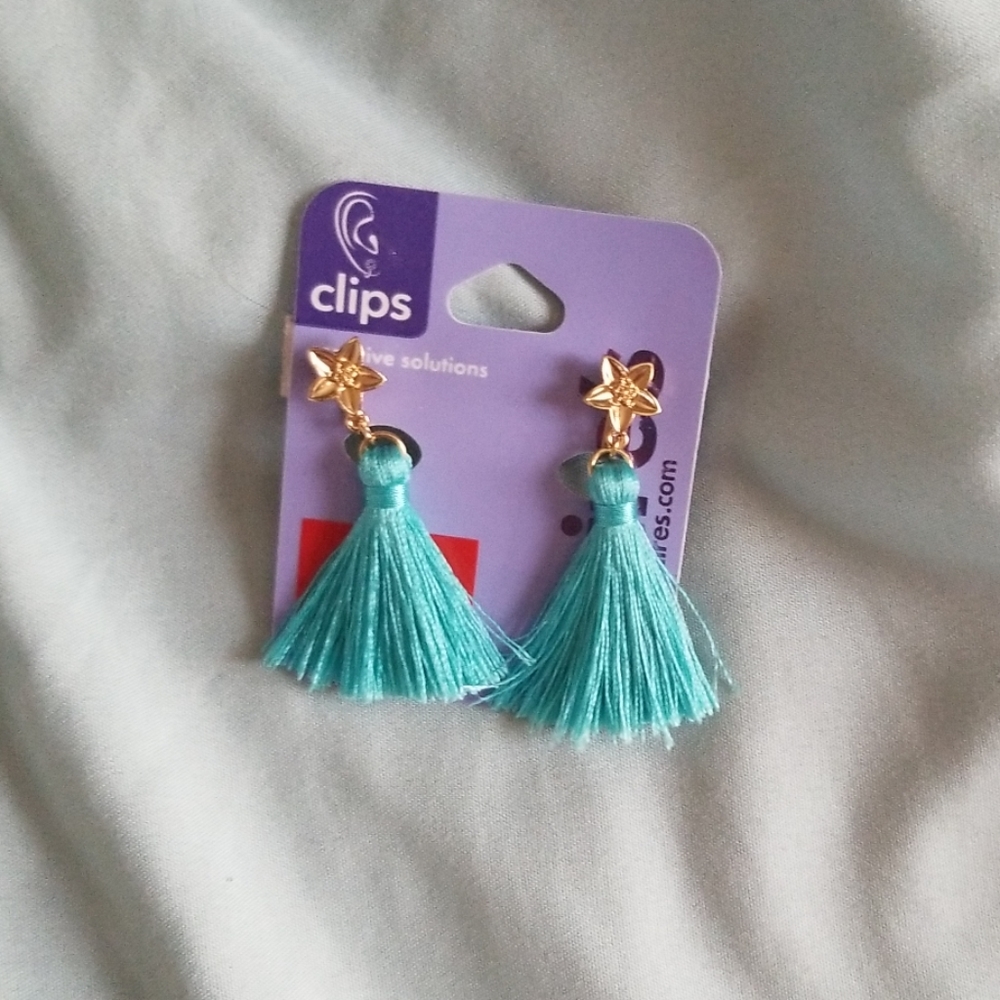 Clip on earrings.